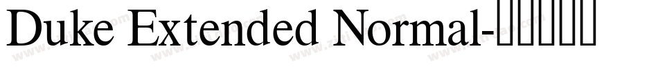 Duke Extended Normal字体转换